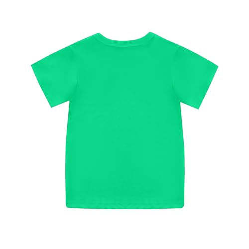 Image of Girls Hawaiian Print Beach T-Shirt Crew Neck Tops Summer Casual Short Sleeve Vacation Tees for Kids Teen 1-14 Years