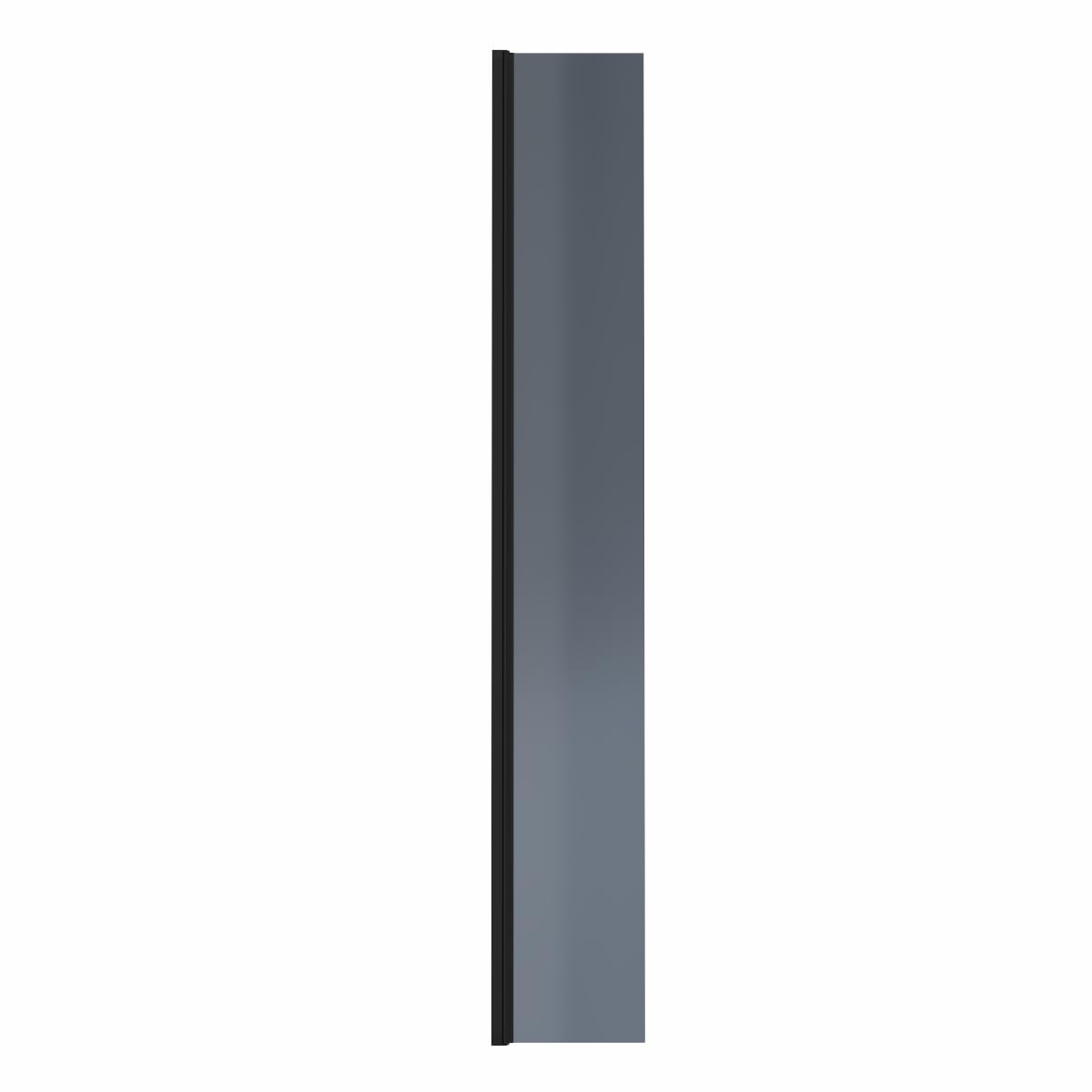 NRG 300x1950mm Bathroom Shower Return Panel Grey Easy Clean Glass
