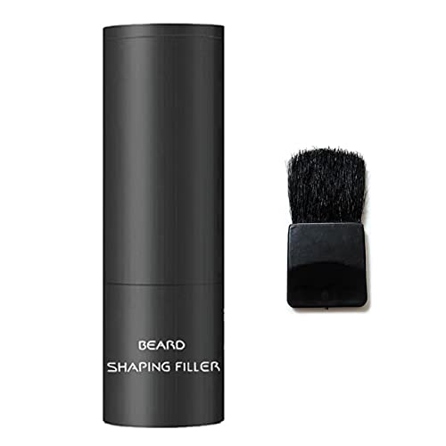 olígrafo de relleno de barba con brocha, lápiz de barba para hombre, lápiz de barba, lápiz de barba, relleno de lápiz de barba, lápiz de barba a prueba de sudor, realzador de bigote para co Neg