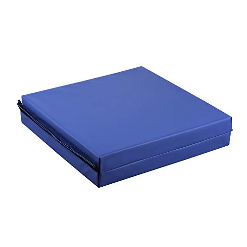 ZENOVA Folding Gymnastics Mat Super Thick Cushion PVC Leather Landing Mat 3'x6'x4'' for Team Sports Tumbling Workout Exercise