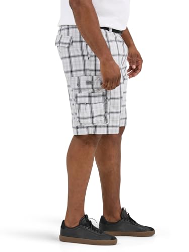 Lee Men's Dungarees New Belted Wyoming Cargo Short Gray Plaid 32 image 2