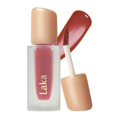 Laka Fruity Glam Tint | Glowing Korean Lip Tint with Hydrating Lightweight Texture | Buildable Color, Non-Sticky High Shine Gloss | K-Beauty Korean Makeup | #150 Pepper, 0.15oz