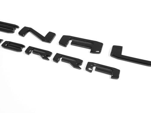 Image of 4pack Set 2019-2026 Emblems Denali DenaliHD Plus Sierra Letters Badges 3D NAMEPLATE Replacement for Sierra 2500HD 3500HD 2500 HD 86790675 86532074 (Gloss Black)