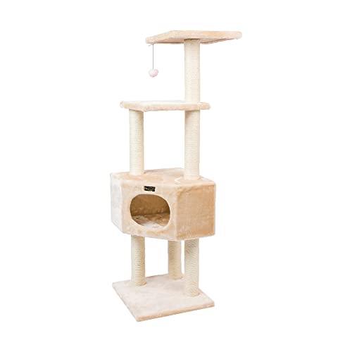 Aeromark 3 Tier Cat Tree Armarkat A5201 Real Wood Scratch, Beige by Armarkat - Used condition - Image 7