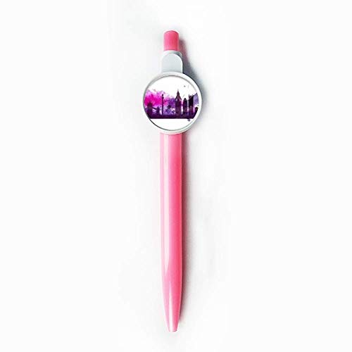 Stylo à bille rétractable au design artistique Angleterre aquarelle