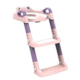Toilet Seat Step Stool, Toddler Potty Chair, 20.87x12.99x13.78 In, Adjustable Training Seat, Safe Sturdy Design Kids Toddler, Non Slip Steps Handles for Easy Climbing (Multicolor)