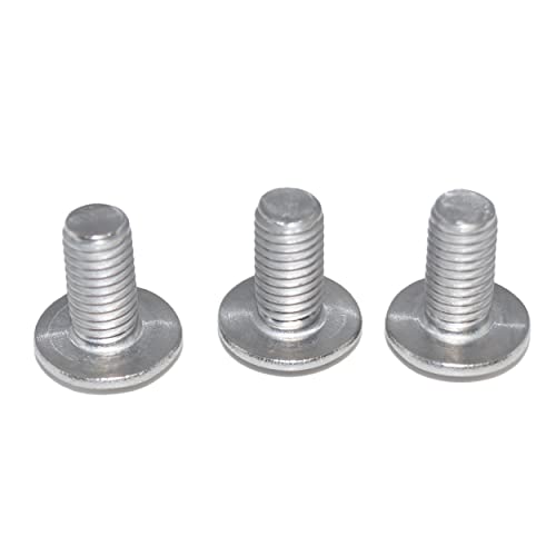 Flachrundkopfschrauben mit Innensechskant mit Flansch M6X120 6 Stück ISO 7380-2 A2 Edelstahl rostfrei Senkkopfschraube, Linsenkopfschraube