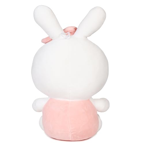Image of ADORA Rabbit Soft Toys Doll Soft Toy Stuffed Animal Plush Teddy for Kids Birthday Gifts Toys for Baby Boys Girls| Skin Friendly Ultra Soft Animal Toys White & Pink (Size 35Cm)