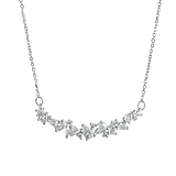 Nueva joyería fina de boda de mujer de Moissanite con certificados Collar de oro de 18 quilates chapado en plata esterlina Joyería de decoración Accesorios conmemorativos Lo mejor para regalo