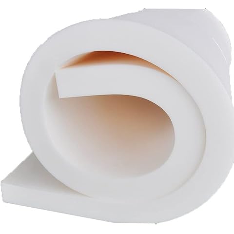 Upholstery White High Density Firm Foam Cushions for All type of Foam Cushioning Bench Stool window seat pads sofa Replacement Pet Bed dinning floor mat wheel chair (14" x 14" x 3") Cover