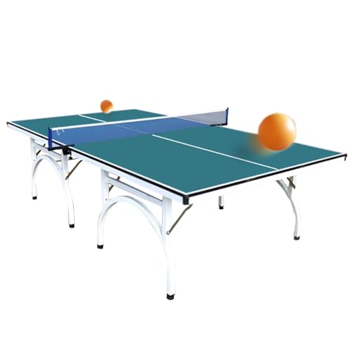 Tischtennis-Ping-Pong-Tisch, Tragbarer Tennistisch, Professioneller Rolltisch In Voller GrößE, Tragbare Tischtennisplatte FüR Drinnen Und DraußEn Mit BäLlen Und Netz
