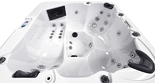 Luxuria Spas Newport 6-Person 57-Jet Lounger Hot Tub with Ozonator - Image 4