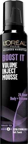 L'Oreal Paris Hair Care Advanced Hairstyle Boost It Volume Inject Mousse, 8.3 Ounce