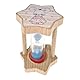 Hess Holzspielzeug 14598 - Zahnputzuhr aus Holz für Kinder, Maus Ella, Sanduhr mit farbigem Sand, zur täglichen Nutzung beim Zähneputzen