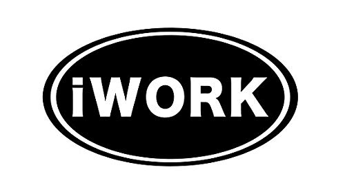 iWork Apple Office Suite iOS Application CCI Decal Vinyl Sticker|Cars Trucks Vans Walls Laptop|Black|5.5 x 3.0 in|CCI2051