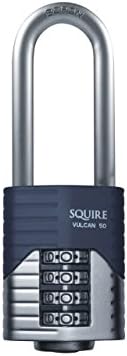 Vulcan Long Boron Shackle Combination Padlock 50mm