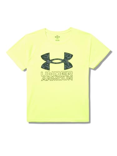 Image of Under Armour Boys' Tech Hybrid Printed Fill Short-Sleeve T-Shirt