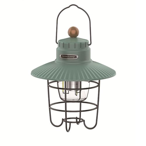 Gydcbhy 550 lúmenes al Aire Libre portátil Recargable Impermeable Verde Camping luz Tienda luz de Mano luz de Emergencia luz de Lectura Linterna Adecuada para Mochilas y Senderismo