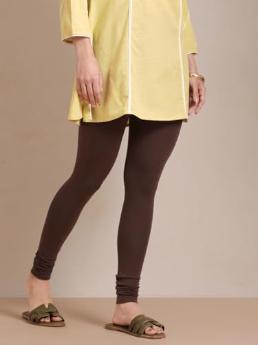 Image of TWIN BIRDS Tailored Cut and Classic Fit Super Stretchable Elastane Fabric Churidar Leggings for Women