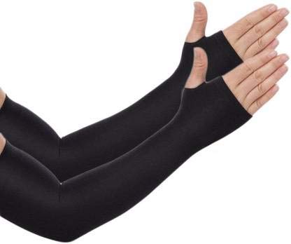 jaisvik Arm Sleeve For Men & Women (Free, Black)