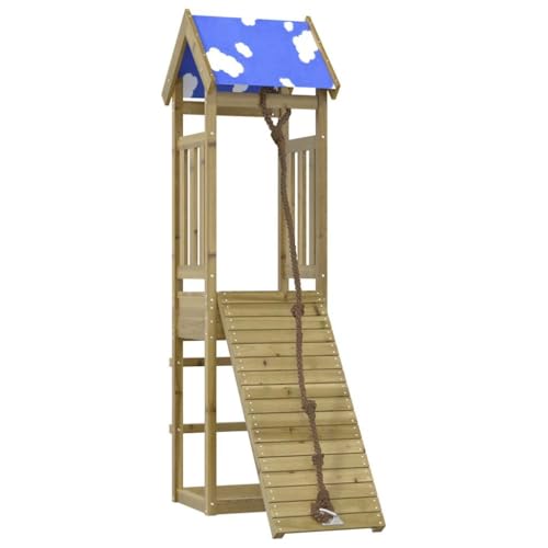 vidaXL Aire de Jeux d'extérieur Bois de pin imprégné, Aire de Jeux, Ensemble de Jeu en Bois, Ensemble de Terrain de Jeu, équipement de Terrain de Jeu