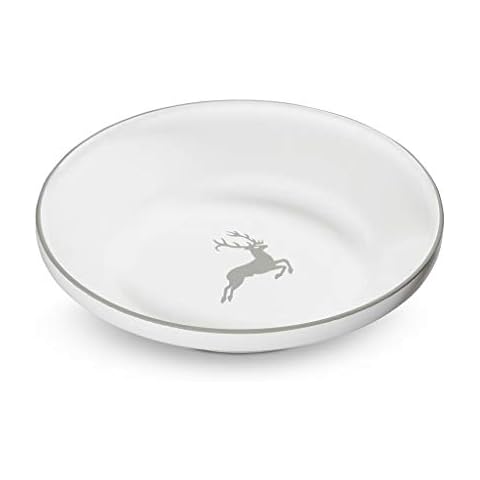 GMUNDNER KERAMIK Reifschüssel ohne Henkel Durchmesser : 32 cm grauer Hirsch Geschirr, handgemacht in Österreich Cover