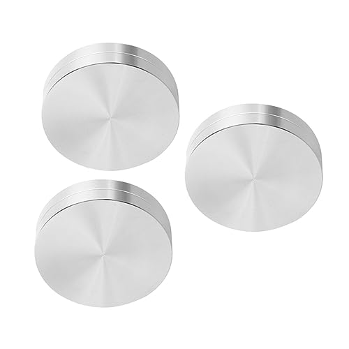Cabilock 3pcs Cake Stand Rotating Turntable Metal Bearing Swivel Plate for DIY Display