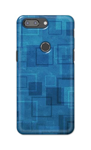 Image of Printed Hard Back Cover Case for OnePlus 5T Back Cover (Plain Azure Blue) -702