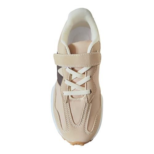 Basket enfant à scratch crème finis les lacets défaits en taille 29 - 3