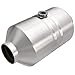 MagnaFlow Universal Catalytic Converter California Grade CARB Compliant 448054 - Stainless Steel 2in Inlet/Outlet Diameter, 11.25in Overall Length, Midbed O2 Sensor - CA Legal Replacement