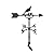 Montague Metal Products 32-Inch Weathervane with Satin Black Cardinal Ornament