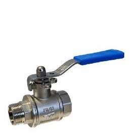 Tmm c-501 - Válvula esfera c-501 maneta inoxidable macho-hembra 1" laton niquel