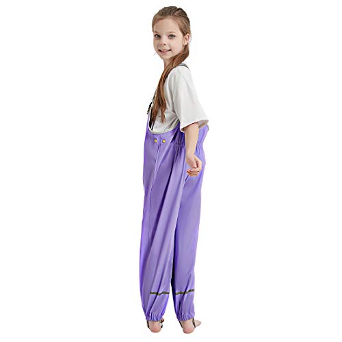 Image of Kids Unisex Rain Pants, Green, Size 2-9 Years