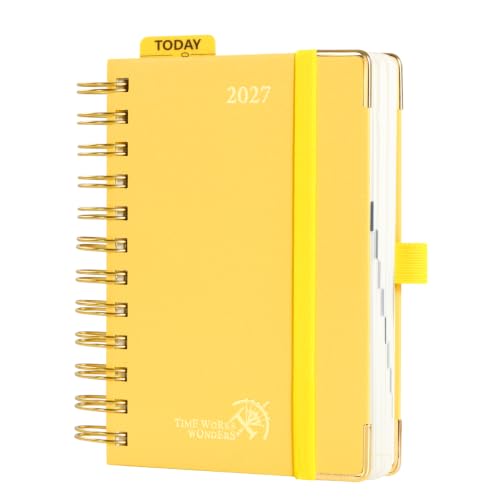 POPRUN 2027 Daily Planner One Page Per Day, 4.25" x 6.25" Small Calendar