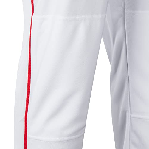 CHAMPRO Boys' Triple Crown Open Bottom Youth Baseball Pants, White, Scarlet Pipe, Small by CHAMPRO - Used condition - Image 3