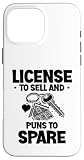 Licence de vente et jeux de mots pour remplacer l'agent immobilier Coque pour iPhone 16 Pro Max