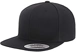 Flexfit Yp Classics Premium Snapback Cap Hat, Black, One Size