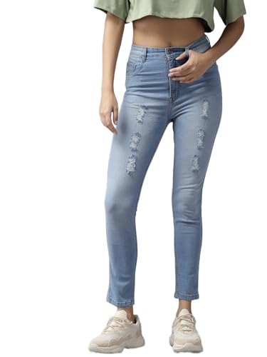 Image of GUTI Womens High Rise Crop Length Jeans()