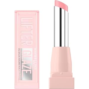 MAYBELLINE Lifter Glaze Oil Balm with Hyaluronic Acid and Hydrating Oil Blend, Lip Balm with 24HRs of Smooth, Moisturizing Shine, Pink Drip (Sheer Baby Pink)