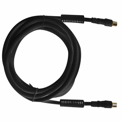 Velocraze Alargo - cable para tv de 2,5 m, negro, con filtros que minimizan interferencias y garantizan una señal de alta calidad.