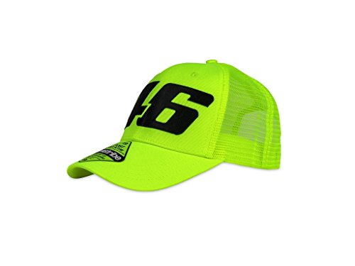 VR46 Cap Core Trucker VR|46 Rossi MotoGP Mütze Kappe Official Racing Apparel, Fluo Yellow