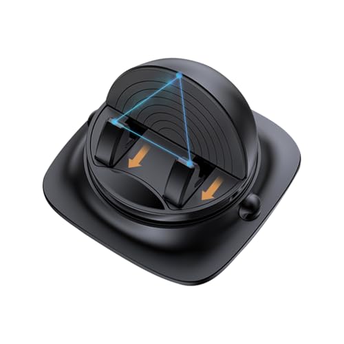 Soporte para Teléfono En Tablero,Soporte Ajustable Antideslizante con Organizador De Cables - Base...