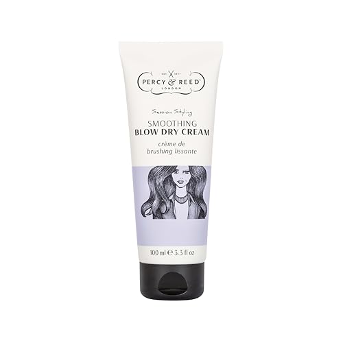 Percy & Reed Session Styling Smoothing Blow Dry Cream - Deeply Nourishes Hair, Tames Flyaways & Frizz, Adds Shine. Heat Protection. Free from Gluten, Parabens & Sulphates. Vegan Friendly - 100ml