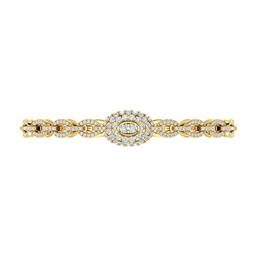 1 1/5 Carat Linked Diamond Bracelet in 10K Gold2
