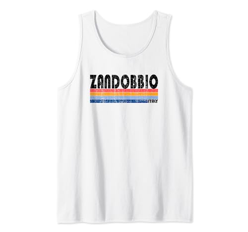 Zandobbio, Italien Retro 70er 80er Jahre Stil Tank Top