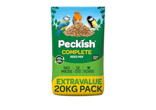 Peckish 60051246 Complete Seed and Nut No Mess Wild Bird Food Mix 20 kg Natural