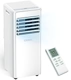 GRIDR Portable Air Conditioners, 8,000 BTU AC Unit for Bedroom with 4 Modes Cooling/Dehumidifier/Fan/Sleep, Up to 300 sq.ft, 45db Quiet, 24H Timer & Remote, Portable AC Unit for Room Indoors