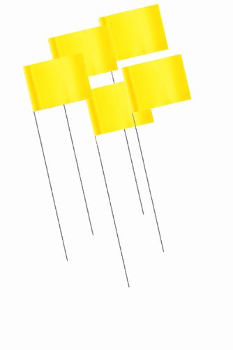 Bon Tool 84-849 Marking Flags 2.5" X 3.5" X 21"Yellow(1000/Pkg) Bon Tool 84-849 Marking Flags 2.5" X 3.5" X 21"Yellow(1000/Pkg)