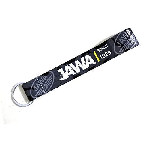 Image of Jawa since Motorcycle Bike Car Tag (6 X 1 Inch) Cloth Multicolor Keychain