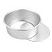 Dealglad® 8 Inch X 3 Inch Anodized Aluminum Round Cheesecake Pan Chiffon Cake Mold Baking Mould with Removable Bottom